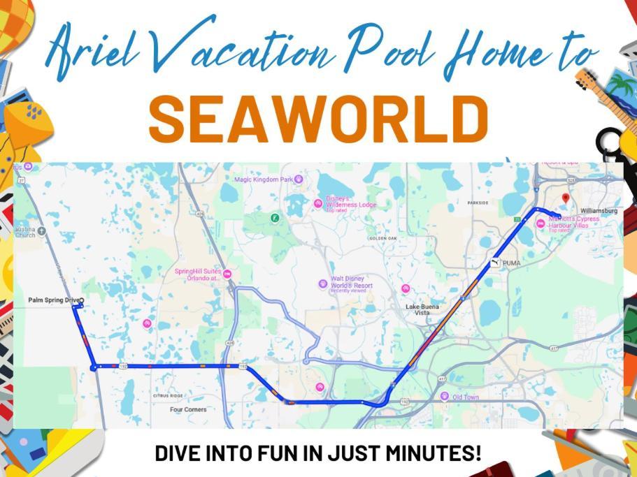 Ariel Private Pool Home Wspa オーランド エクステリア 写真